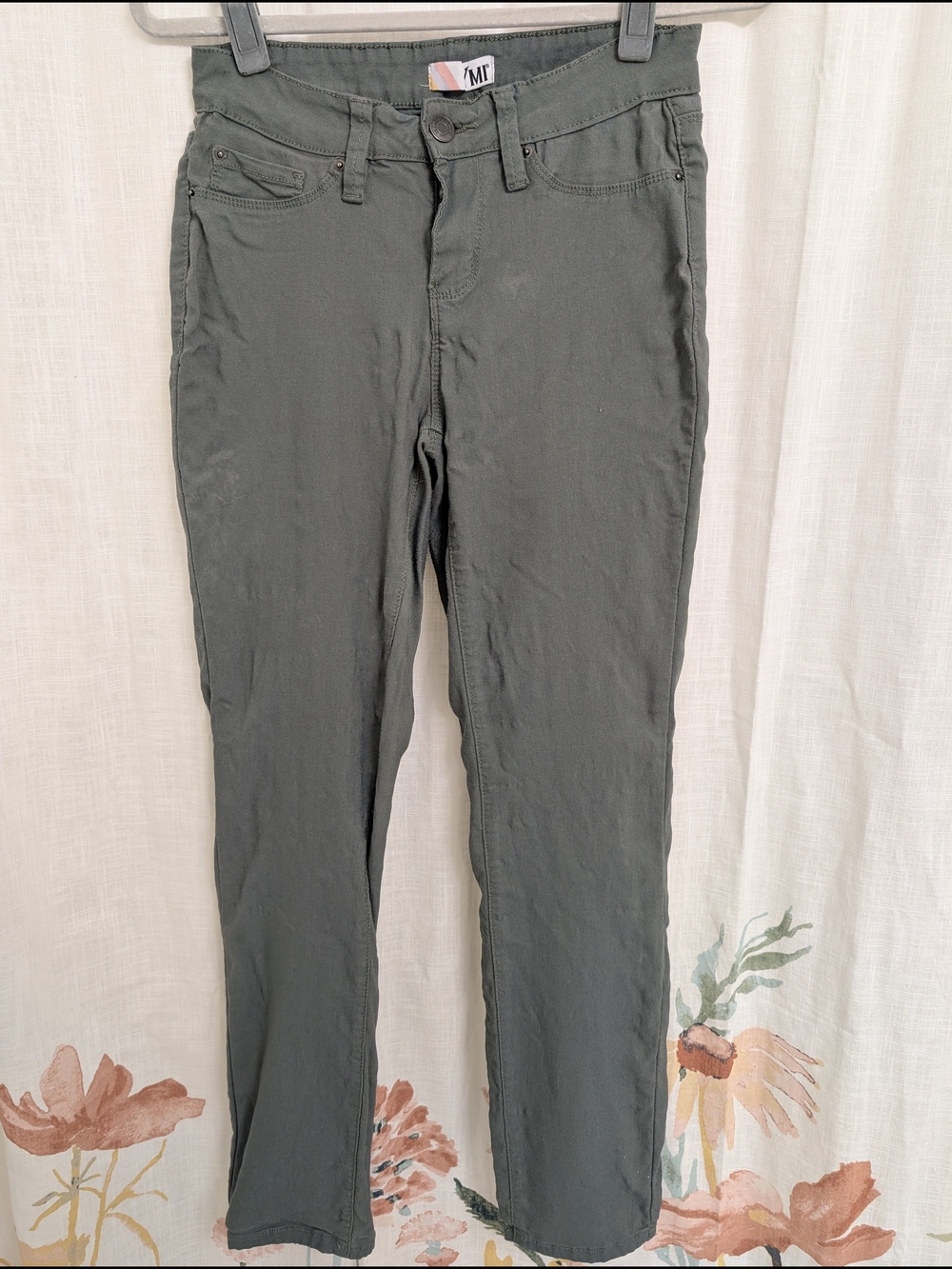 YMI Olive Green Skinny Jeans Size 1X